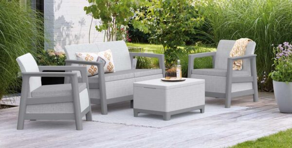 Salotto Scandi Lounge Set Light Grey