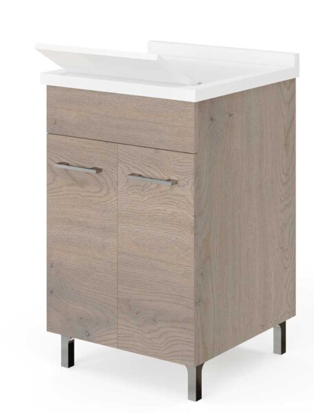 Mobile lavatoio cm.60x50x83H noce americano
