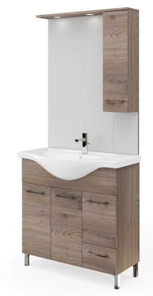 Mobile bagno venere cm.86x50x191H noce americano