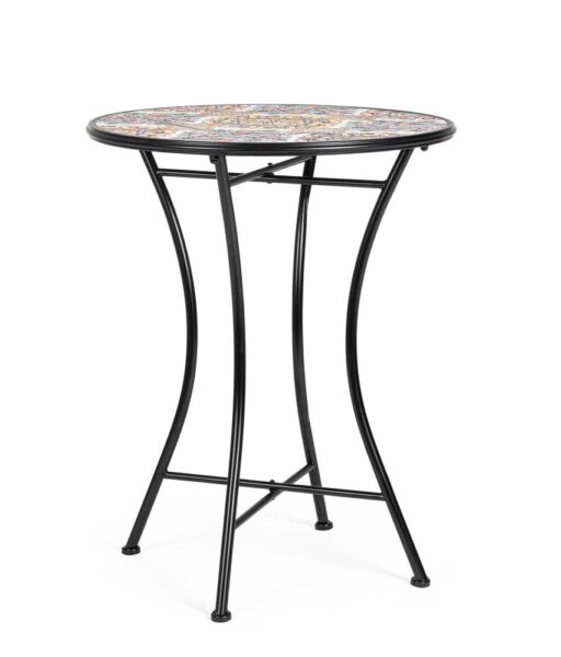 Tavolo Mosaico Santorini Tondo D.60