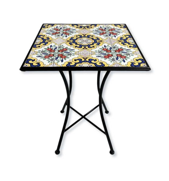 Tavolo Mosaico Santorini Quadrato cm.60x60