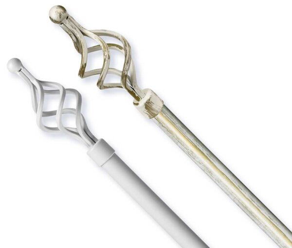 Bastoni per Tende in Acciaio 120/210CM CIRCIOLA