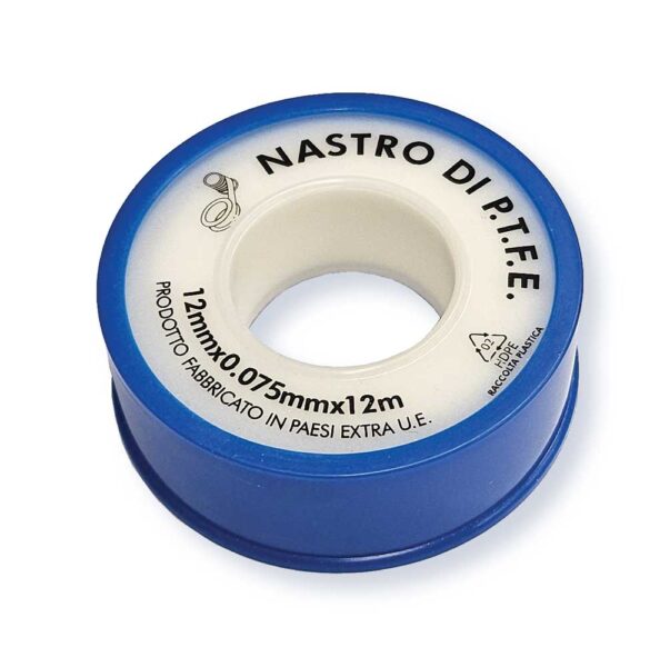 Nastro teflon P.T.F.E mm.12x12 metri spessore 0,075mm