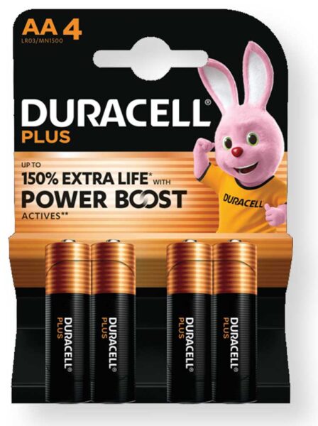 Duracell Plus Powerboost Stilo AA 4Pz