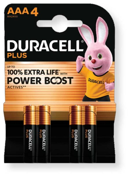 Duracell Plus Powerboost Ministilo AAA 4Pz