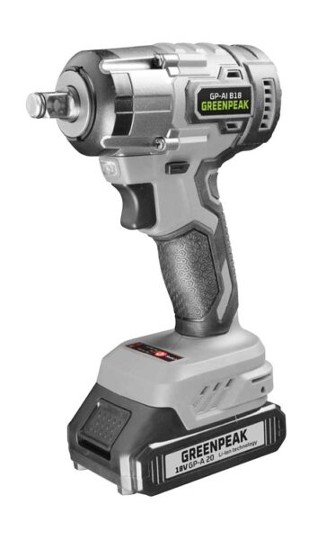 Avvitatore ad Impulsi Brushless 18V 1/2P. 270N.m 1Bat.2Ah GreenPeak