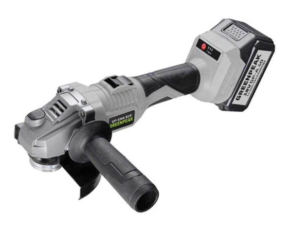 Smerigliatrice 18V Brushless 115/125MM 1Bat.4Ah GreenPeak