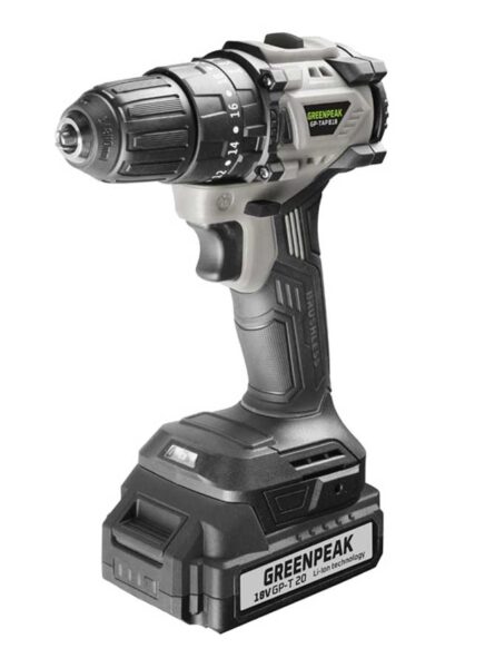 Trapano a Percussione Brushless 18V 1Bat.2Ah GreenPeak