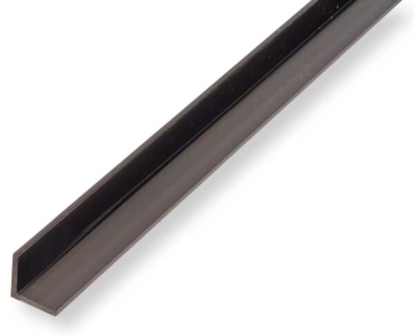 Angolare pvc 10x10 liscio nero asta da 2 ml ( per pannelli murali )