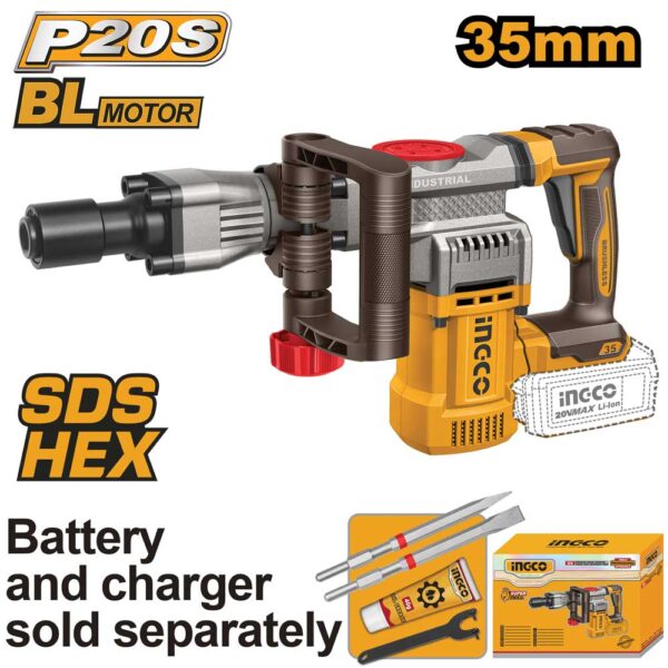 Demolitore HEX 16J a Batteria 20V Nudo