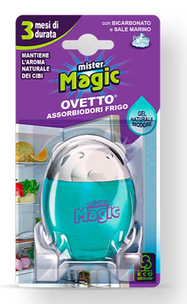 Ovetto Frigo Assorbiodori Bicarbonato Mister Magic