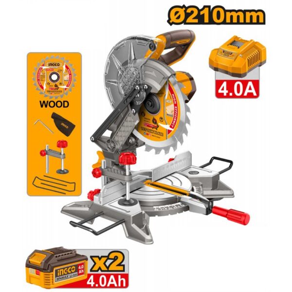 Troncatrice Disco 210MM 20V 2 Batterie 4Ah