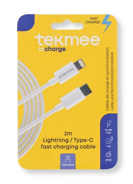 Cavo Type-C/Lightning 2MT 20W Tekmee