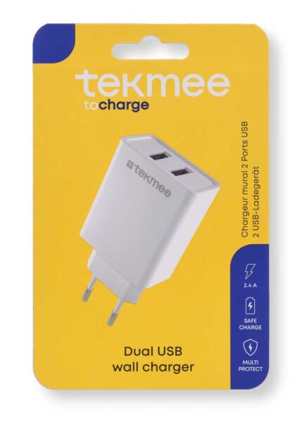 Caricatore 2USB 2.4A Tekmee