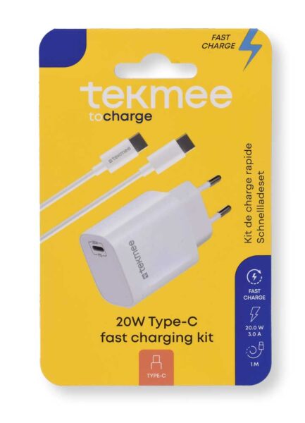 Caricatore+Cavo Type-C 20W Tekmee