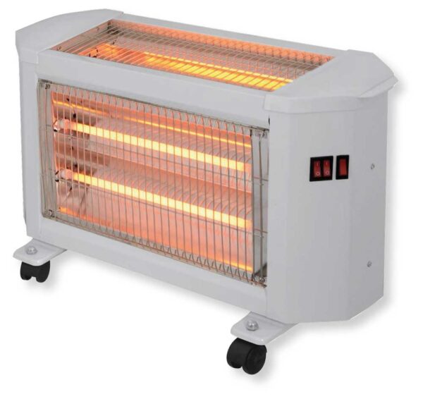 Stufa al quarzo turbo ventilata 3 facce 5 elementi 2000W
